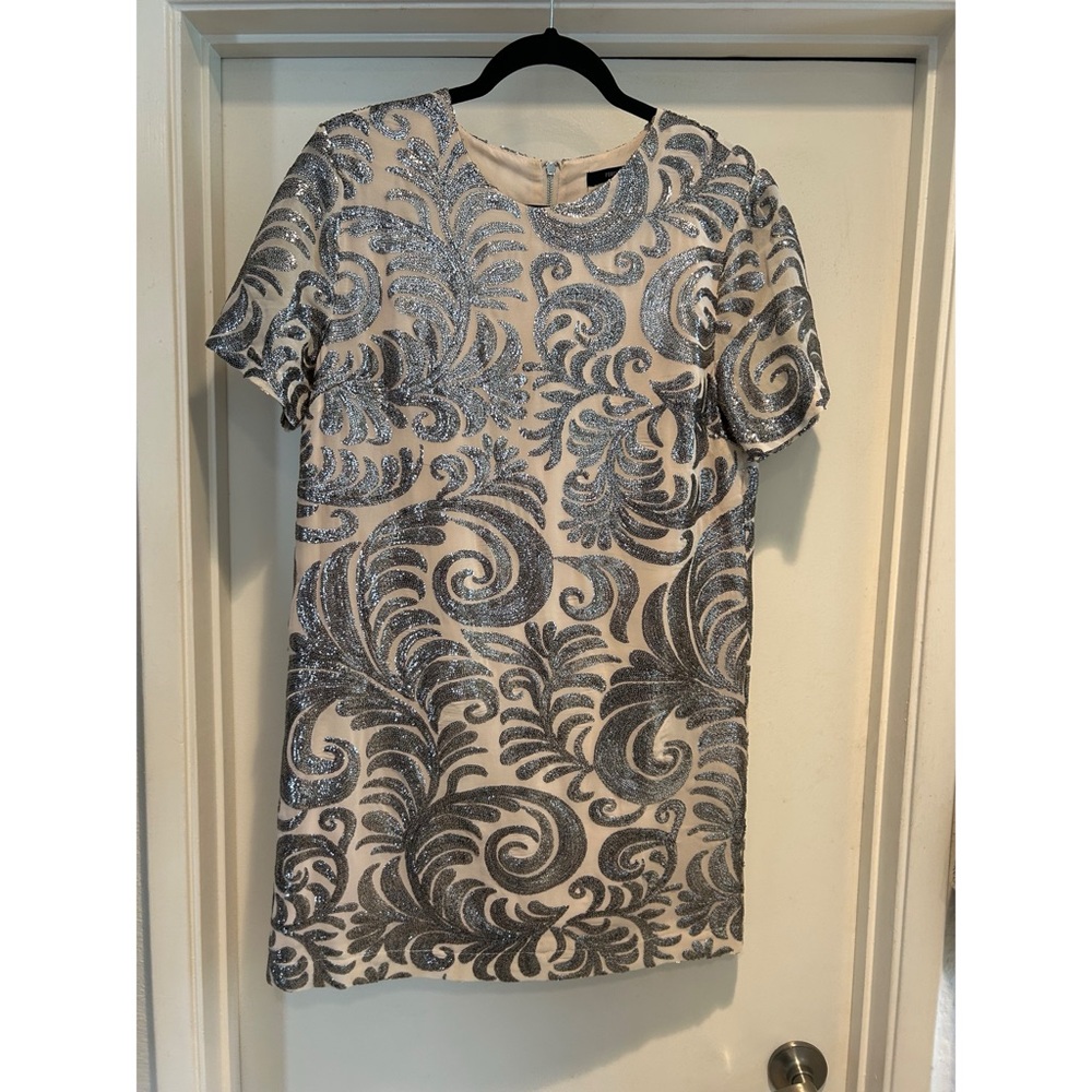 Sequin Patterned Shift Dress